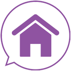 House-purple-outline